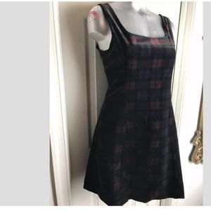 Jeffrey Halper Velour 1960's Style Jumper Dress M